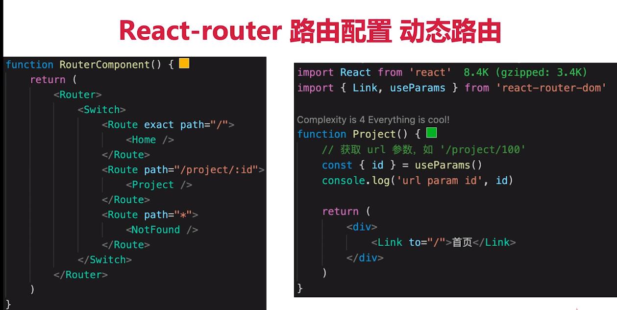 react-router动态路由